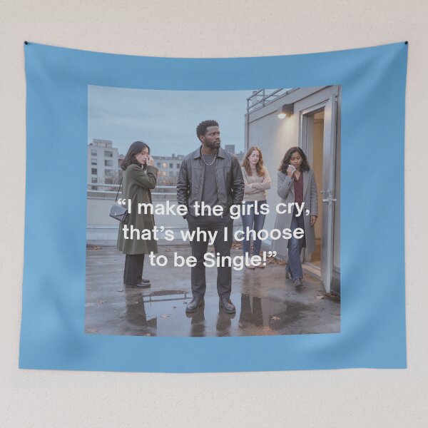 Item preview, I Make The Girls Cry -Retro Love Design  designed and sold by REALiTY WiTHiN.