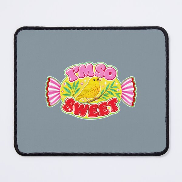 Item preview, Yellow Warbler I'm So Sweet Candy Wrapper Cute Retro Bird designed and sold by shifumart.
