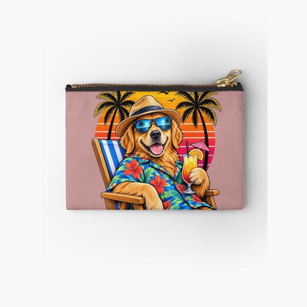 Item preview, Summer Vibes Golden Retriever Tropical Beach designed and sold by RobertArt08.