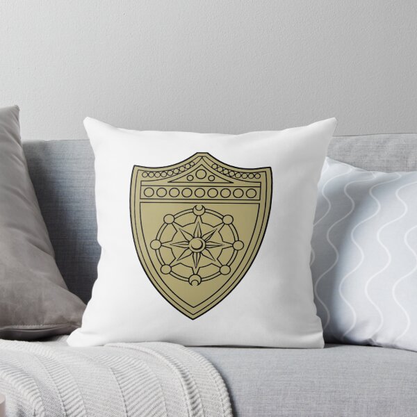 Item preview, Gothic Gold Shield Emblem with Mystical Compass and Moon Symbols designed and sold by creatingmouseshop.