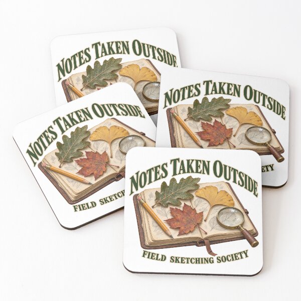 Item preview, Notes Taken Outside – Realistic Vintage Field Sketching Society designed and sold by Golden Era Studio.