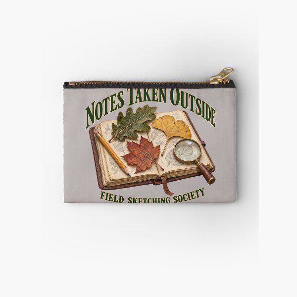 Item preview, Notes Taken Outside – Realistic Vintage Field Sketching Society designed and sold by Golden Era Studio.