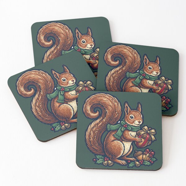 Item preview, A Squirrel With Thoughtfully Wrapped Acorns designed and sold by ELmestka.