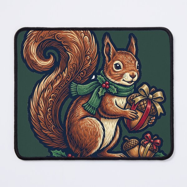 Item preview, A Squirrel With Thoughtfully Wrapped Acorns designed and sold by ELmestka.