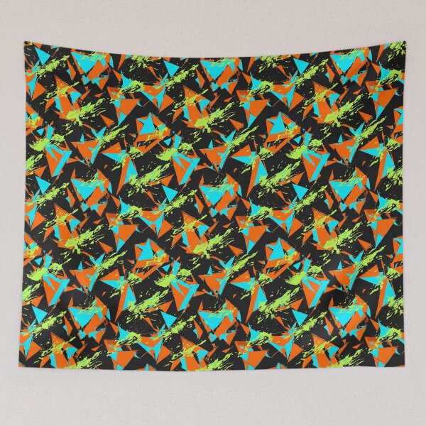 Item preview, Abstract Modern Neon Geometric Seamless Pattern 07 designed and sold by The Design Asset Station.