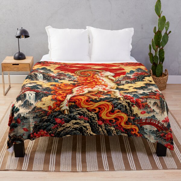 Item preview, 2027 Fire Goat – Lunar New Year | Mystical Chinese Zodiac Art designed and sold by OzyWear.