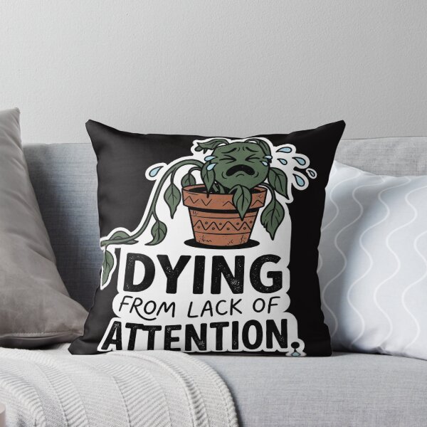Item preview, Dying From Lack Of Attention Crying Houseplant designed and sold by LayercraftArt.