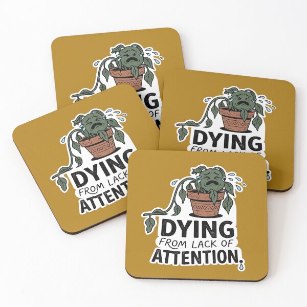 Item preview, Dying From Lack Of Attention Crying Houseplant designed and sold by LayercraftArt.