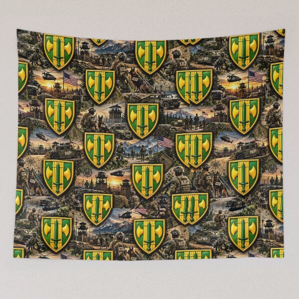 Item preview, 18th Military Police Brigade Camouflage Collage designed and sold by Military Insignia Products.