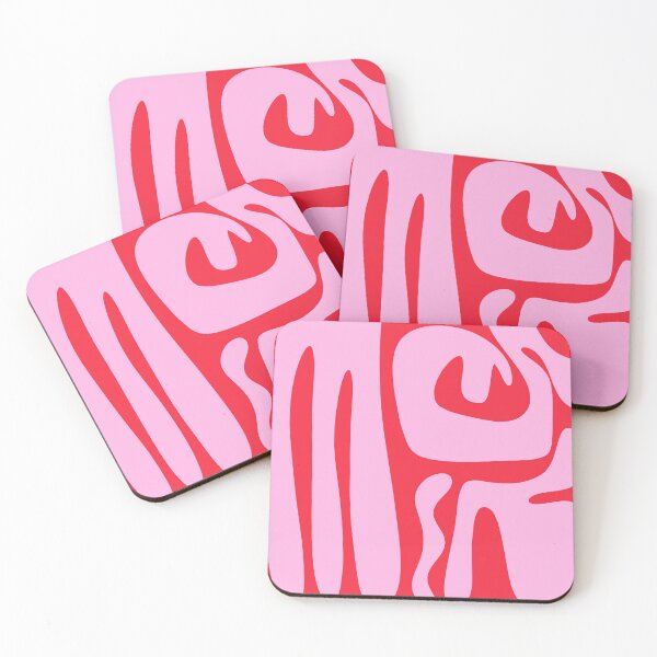 Item preview, Bold Abstract Kwaito Pattern in Pink and Red designed and sold by kierkegaard.