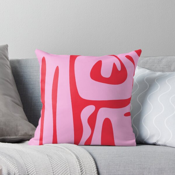 Item preview, Bold Abstract Kwaito Pattern in Pink and Red designed and sold by kierkegaard.