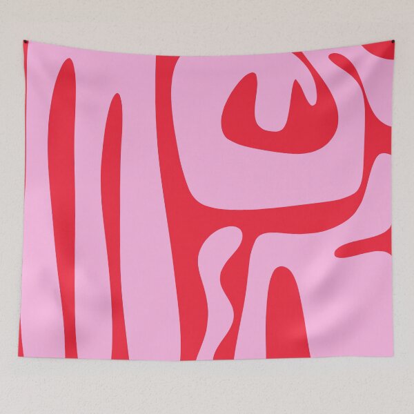 Item preview, Bold Abstract Kwaito Pattern in Pink and Red designed and sold by kierkegaard.