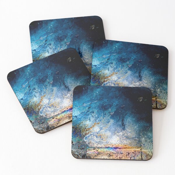 Item preview, Cosmic Ocean – Deep Blue Abstract Photography, Fluid Art and Galaxy Aesthetic designed and sold by Visual Arts Dominika Cybuch.