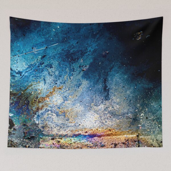 Item preview, Cosmic Ocean – Deep Blue Abstract Photography, Fluid Art and Galaxy Aesthetic designed and sold by Visual Arts Dominika Cybuch.
