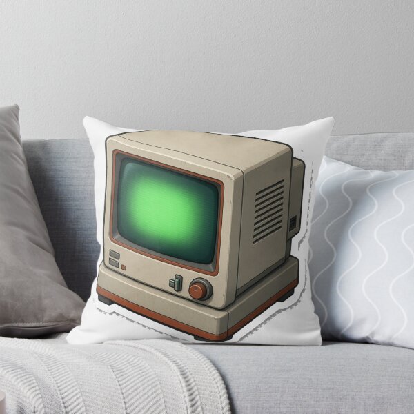 Item preview, Retro CRT Monitor Green Screen Sticker designed and sold by bailong1668.