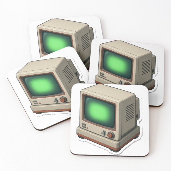 Item preview, Retro CRT Monitor Green Screen Sticker designed and sold by bailong1668.