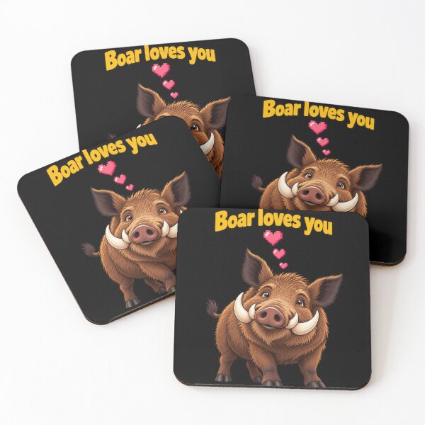 Item preview, Boar Loves You Cute Animal designed and sold by anapldv.