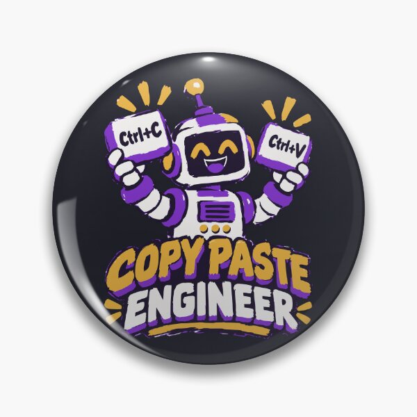 Item preview, Copy Paste Engineer – Happy Robot designed and sold by OpenFieldNotes.