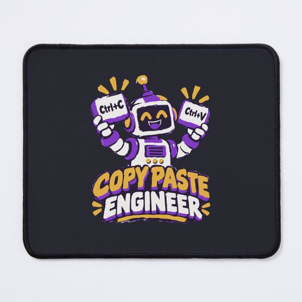 Item preview, Copy Paste Engineer – Happy Robot designed and sold by OpenFieldNotes.