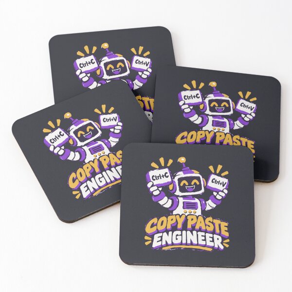 Item preview, Copy Paste Engineer – Happy Robot designed and sold by OpenFieldNotes.