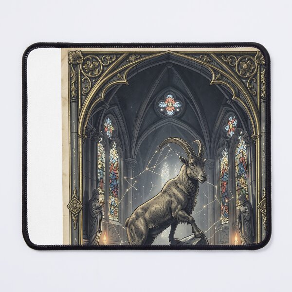 Item preview, Gothic Capricorn Zodiac Wall Art Cathedral Astrological Decor (Digital Download) designed and sold by apixelwall.