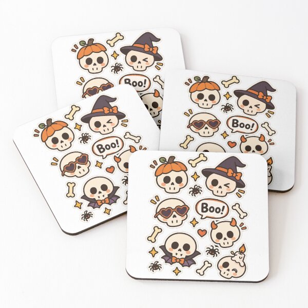 Item preview, Cute Skull Halloween Sticker designed and sold by oganespegenh.