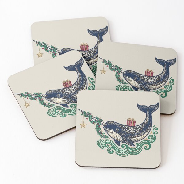 Item preview, A Narwhal Brings Christmas to Sea designed and sold by ELmestka.