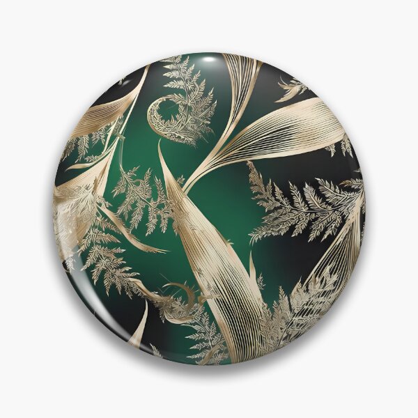 Artikelvorschau, Elegantes goldenes Laub, dunkles Vintage-Botanisches Muster 02 entworfen und verkauft von The Design Asset Station.