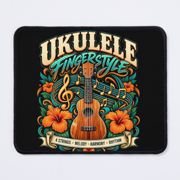 Item preview, Fingerstyle Ukulele with Tropical Hibiscus designed and sold by anapldv.