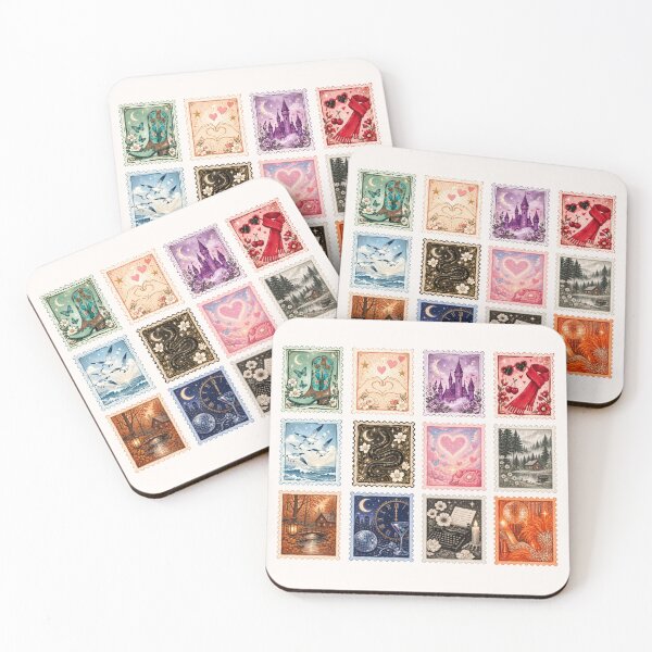 Item preview, Copy of Era Vintage Postage Stamp Collection – Album Aesthetic Sticker designed and sold by taylorvinyls.