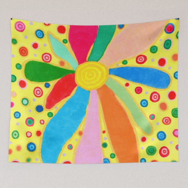 Item preview, Happy Flower designed and sold by LesenArt.