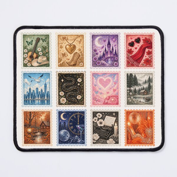 Item preview, Era Vintage Postage Stamp Collection – Album Aesthetic Sticker designed and sold by taylorvinyls.
