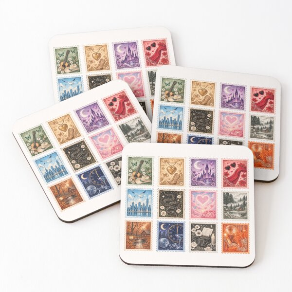 Item preview, Era Vintage Postage Stamp Collection – Album Aesthetic Sticker designed and sold by taylorvinyls.