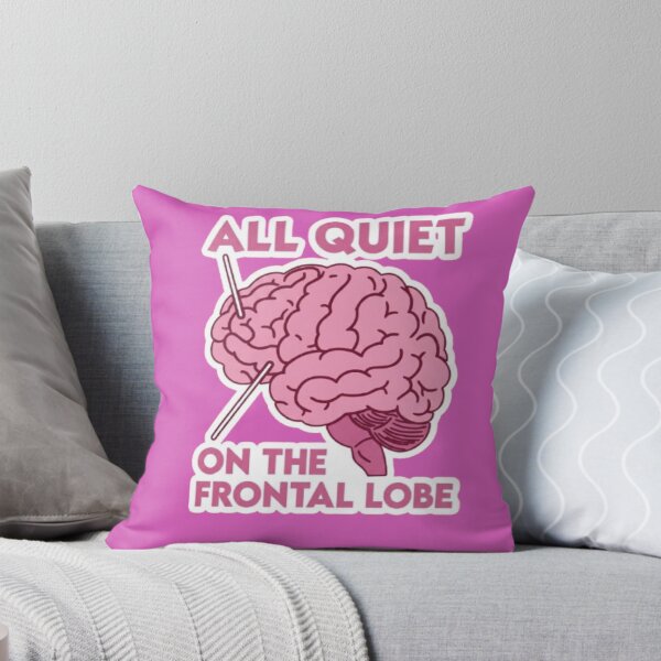 Item preview, All Quiet On The Frontal Lobe Meme designed and sold by Feral Sticker Society.