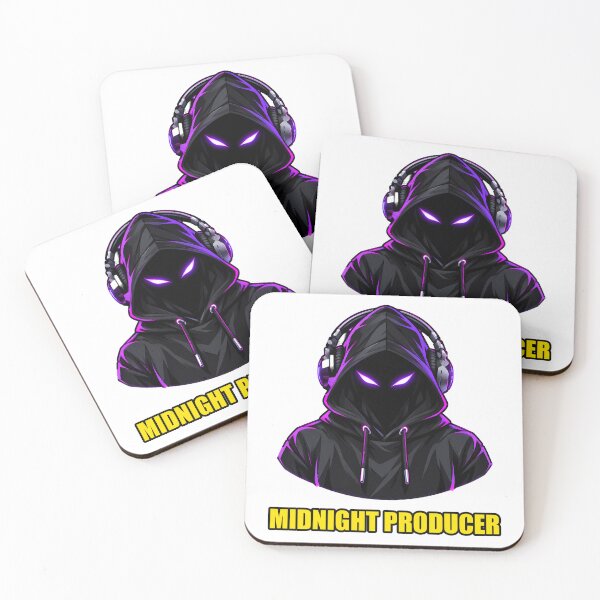 Item preview, Midnight Producer - Hooded Producer Violet Glowing Eyes designed and sold by T0LD Studio.