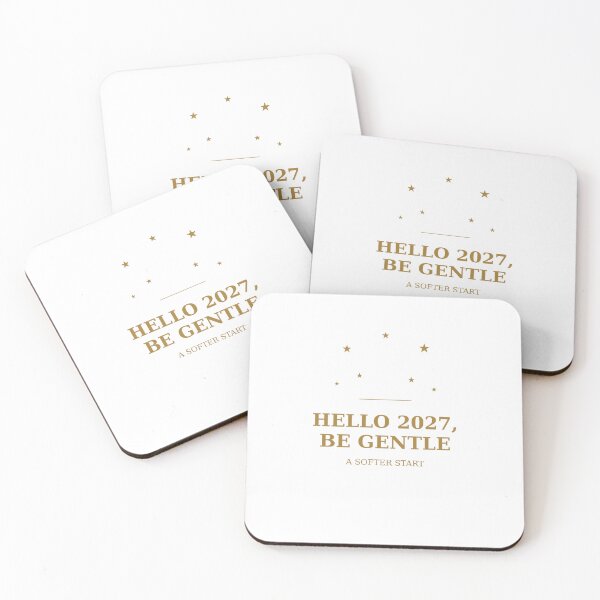Item preview, Hello 2027 Be Gentle New Year Minimal T-Shirt designed and sold by Paws & Pine Studio.