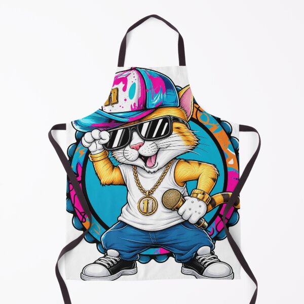 Item preview, Cool Hip Hop Cat Streetwear Rapper Art designed and sold by RobertArt08.