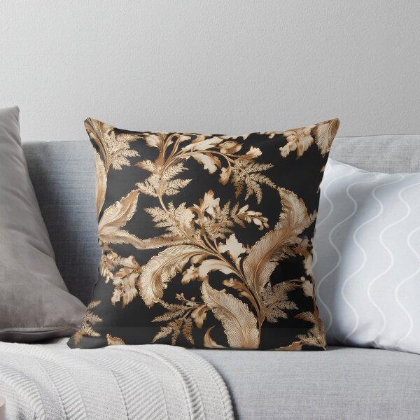 Item preview, Luxury Gold Fern & Emerald Botanical Leaves Seamless Pattern 05 designed and sold by The Design Asset Station.