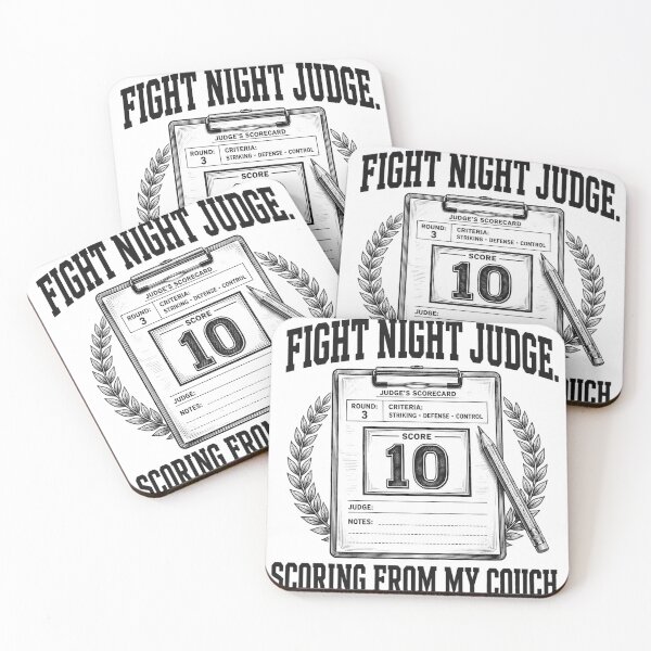 Item preview, Fight Night Judge Scoring From My Couch designed and sold by Be Your Voice.
