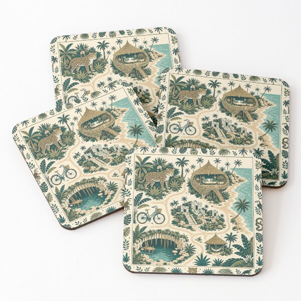 Item preview, Tulum map designed and sold by Tania Uvalle.