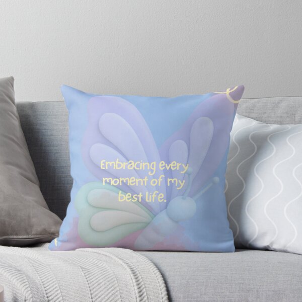 Item preview, Embracing Every Moment of My Best Life – Pastel Butterfly Inspirational T-Shirt Design designed and sold by Zsgallery27.