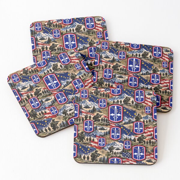 Item preview, 172nd infantry brigade Patriotic Arctic Military Patchwork designed and sold by Military Insignia Products.