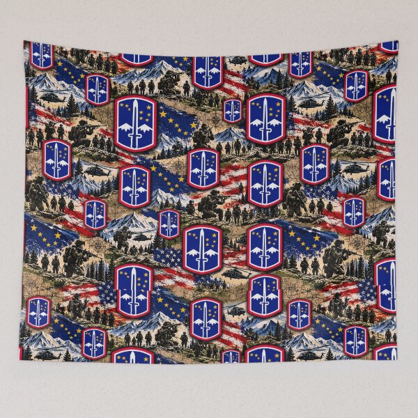 Item preview, 172nd infantry brigade Patriotic Arctic Military Patchwork designed and sold by Military Insignia Products.