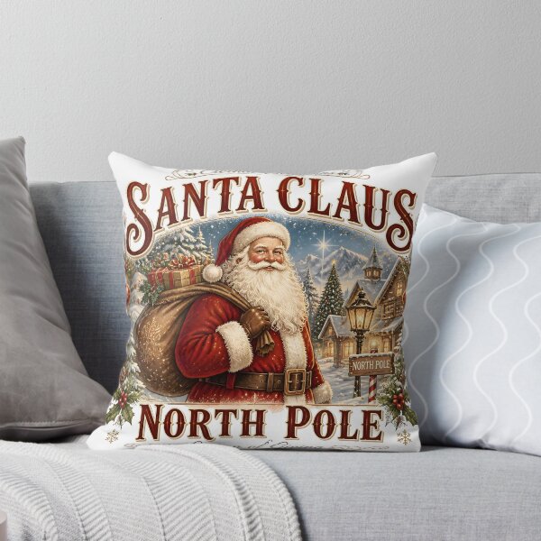 Item preview, Santa Claus Vintage Christmas Poster – Eternal Christmas at the North Pole designed and sold by Spirit of Siam.