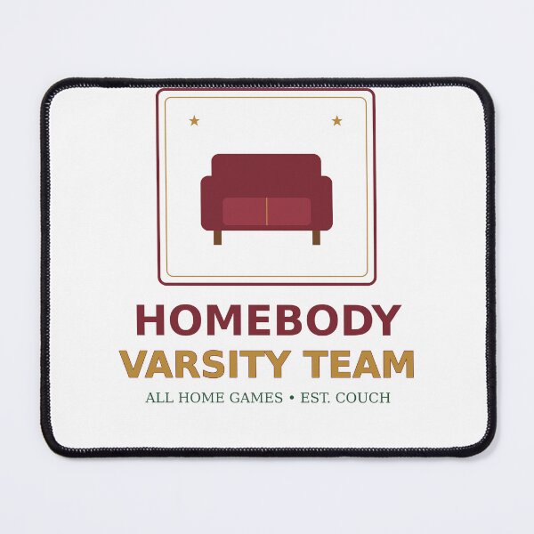 Item preview, Homebody Varsity Team Funny Introvert T-Shirt designed and sold by Paws & Pine Studio.