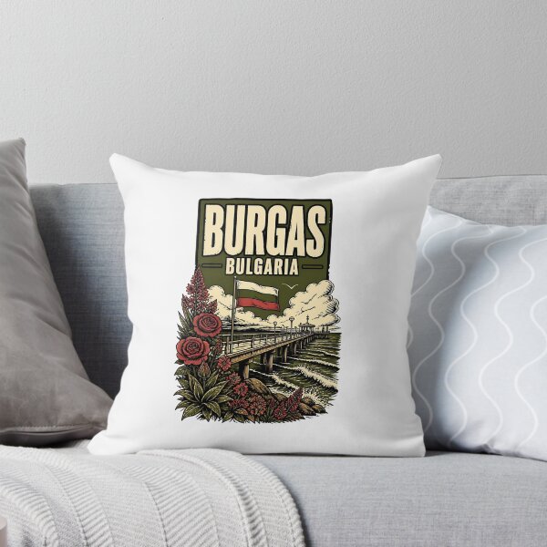 Item preview, Burgas Bulgaria Vintage Travel Tourism designed and sold by TravelersGems.