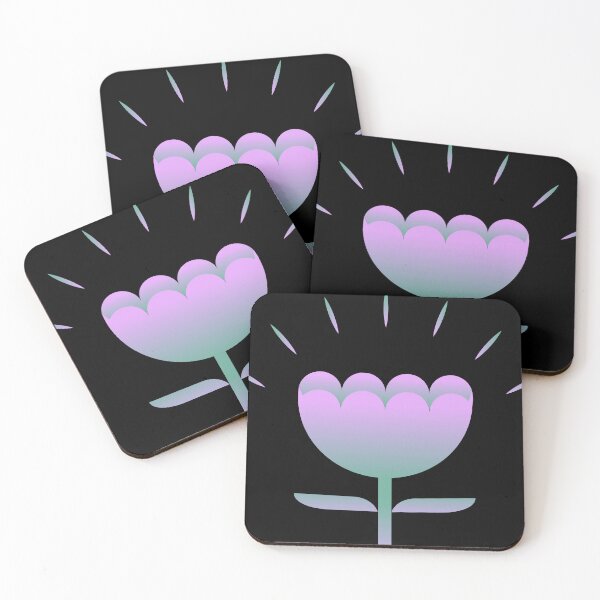 Item preview, Mystical Violet and Teal Glowing Tulip Vector Art designed and sold by ZorianArt.