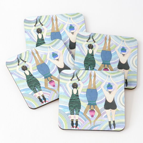 Item preview, Wild Swimmers, Art Deco Style designed and sold by Hayley Holliday.