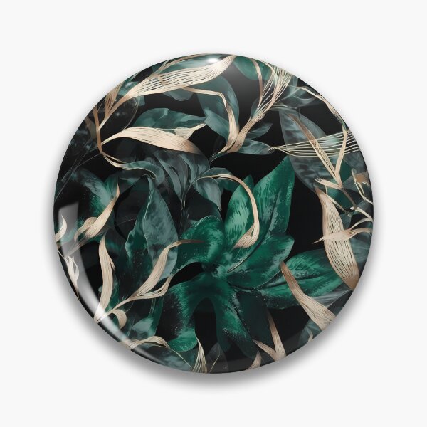 Artikelvorschau, Elegantes goldenes Laub, dunkles Vintage-Botanisches Muster 08 entworfen und verkauft von The Design Asset Station.