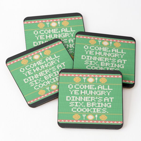Item preview, O Come All Ye Hungry Dinner's at Six Knit-Look designed and sold by T-J-WHATEVER.